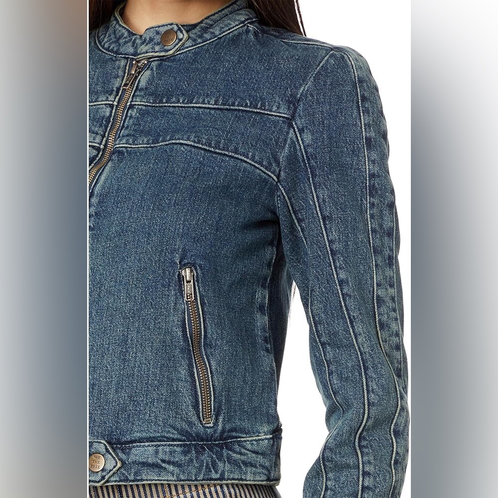 We The Free Fast Lane Denim Moto - Picture 7 of 15